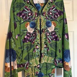 Sassy Jones Green and Purple Floral track suit
